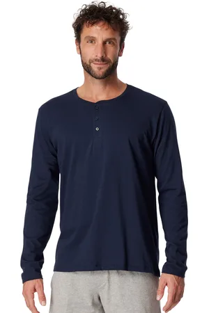Schiesser Lange mouwen Mix+Relax pyjamashirt
