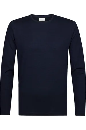 Profuomo T-shirt lange mouw navy