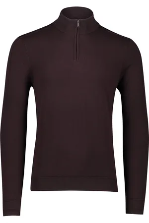 Blue Industry Trui half zip slim fit tencel