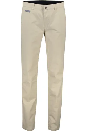 COM4 Katoenen broek chino effen