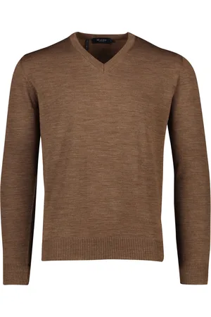 Maerz V-hals trui merinowol teddy