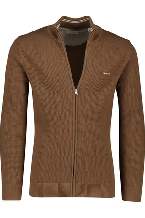 GANT Vest effen katoen normale fit