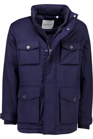 GANT Winterjas effen normale fit capuchon