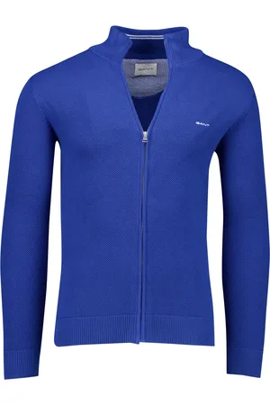 GANT Vest effen katoen normale fit met logo