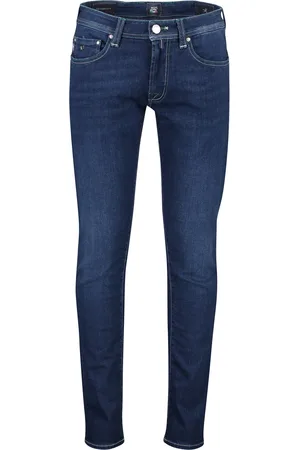 sartoria tramarossa Pantalon effen katoen slim fit