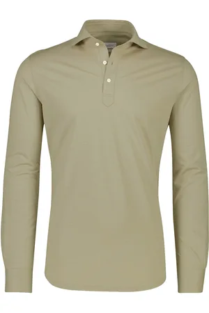 Profuomo Polo lange mouw effen normale fit