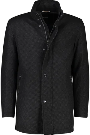 HUGO BOSS Normale Fit BOSS Camron winterjas gemêleerd