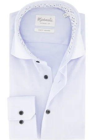 Michaelis Overhemd strijkvrij slim fit katoen