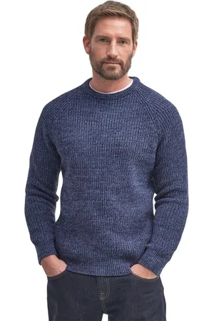 Barbour Trui ronde hals effen lamswol