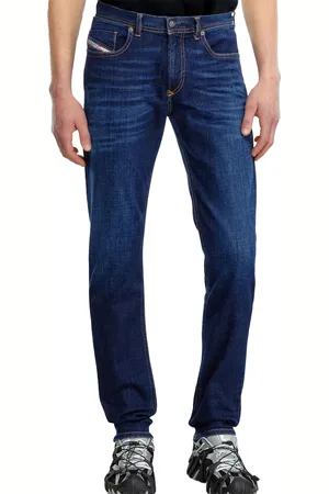 Diesel Jeans effen blauw Sleenker slim fit
