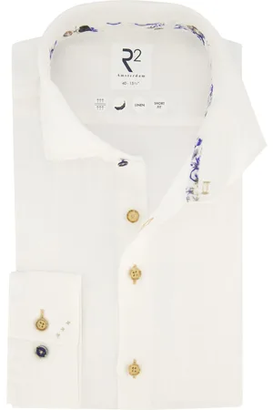R2 Westbrook Overhemd slim fit linnen