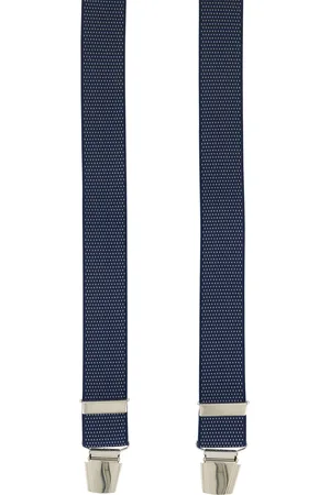 Lindenmann Bretels marine blauw geprint