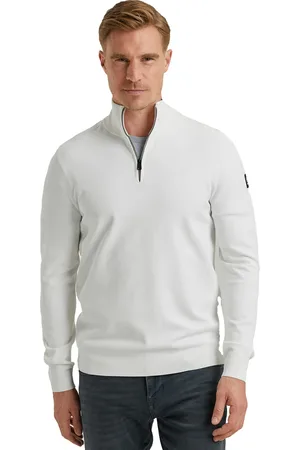 Vanguard Half zip trui effen viscose normale fit