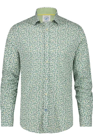 A fish named fred Casual overhemd geprint slim fit