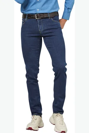 Meyer Nette jeans navy 5-pocket effen denim