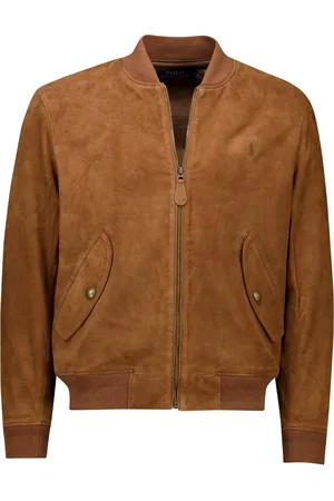 Ralph Lauren Tussenjas suede Agnello Camoscio lamb bomber