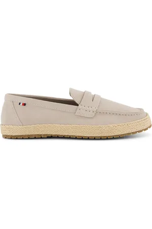 Tommy Hilfiger Nette schoenen effen leer katoen en rubber
