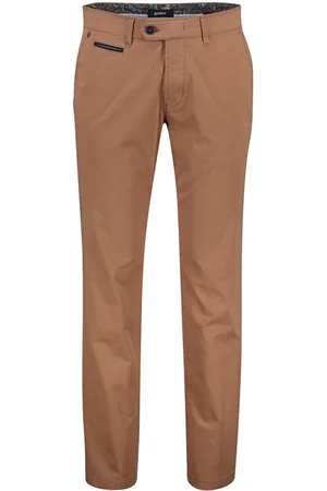 Atelier Gardeur Katoenen broek roest effen BENNY-3