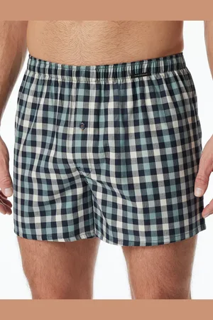 Schiesser Boxershort blauw 2-pack normale fit