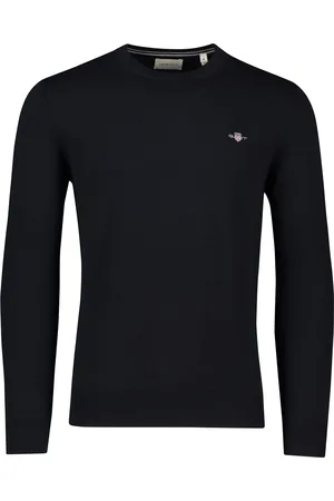 GANT Trui ronde hals effen 100% katoen
