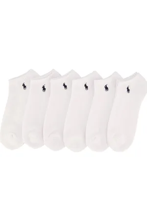 Ralph Lauren Effen witte sokken 6-pack