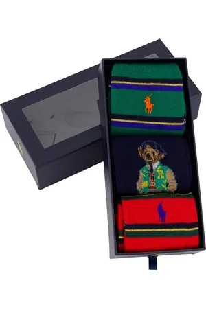 Ralph Lauren Sokken 3-pack blauw groen