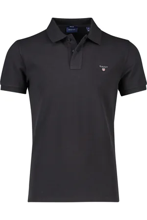 GANT Poloshirt 2 knoops effen met logo katoen
