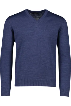 Maerz Trui v-hals navy virginwol
