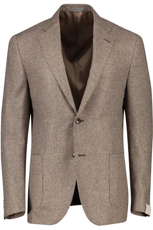 corneliani Gemêleerd normale fit zijde colbert