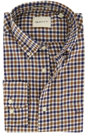 GANT Overhemd geruit button-down katoen