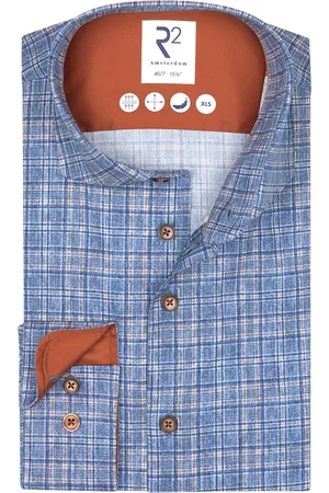 R2 Westbrook Overhemd geruit business slim fit