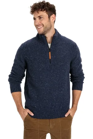 Camel Active Trui half zip gebreid wijde fit