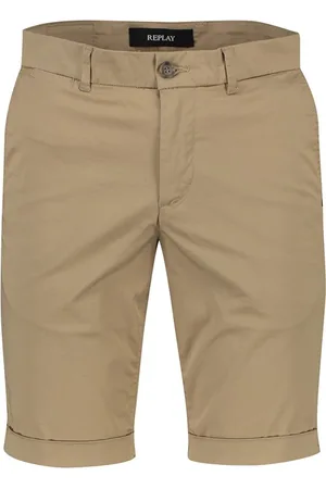 Replay Korte broek effen katoen
