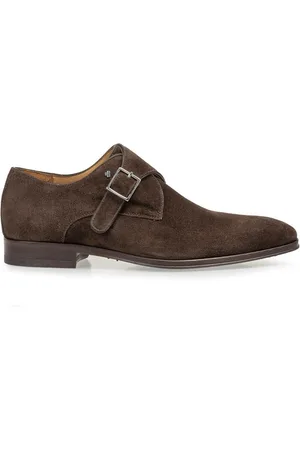 Floris van Bommel Nette schoenen donkerbruin effen leer