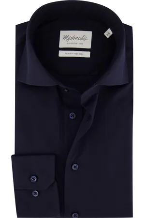 Michaelis Overhemd overhemd Slim fit effen