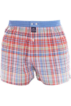 McAlson Boxershort blauw geruit katoen