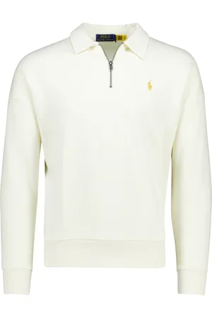 Ralph Lauren Trui half zip met boord