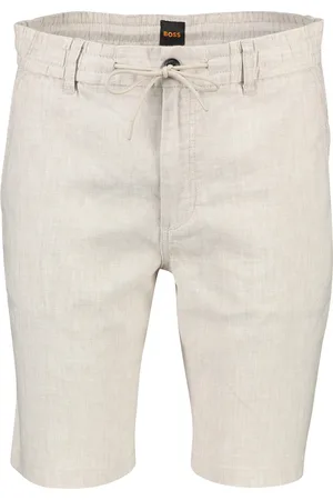 HUGO BOSS Boss Orange Chino-Tapered bermuda beige linnen