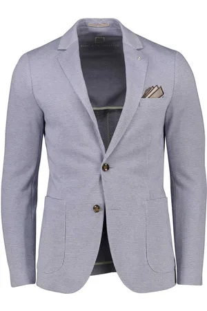 Born with Appetite Colbert gemêleerd slim fit met zakken