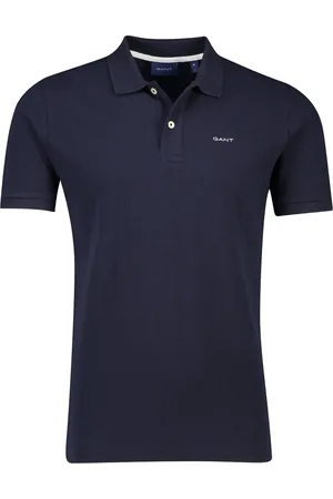 GANT Korte mouw polo wijde fit effen katoen