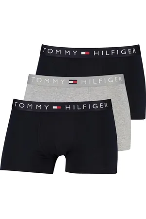 Tommy Hilfiger Boxershorts 3 pack navy/grijs effen normale fit
