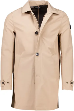 Airforce Trenchcoat lichtbruin waterafstotend normale fit