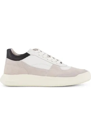Blackstone Lage sneakers effen leer