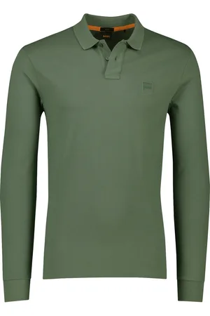 HUGO BOSS BOSS Orange polo lange mouw Passerby slim fit