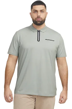 Jack&amp;jones Aqua Gray poloshirt korte mouw