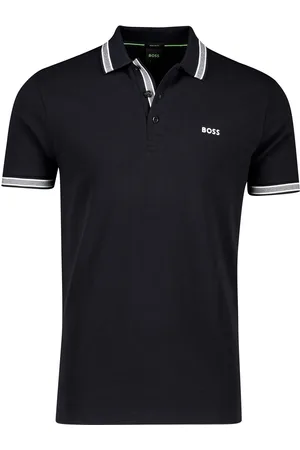 HUGO BOSS Katoenen BOSS polo regular fit navy 2-knoops Paddy
