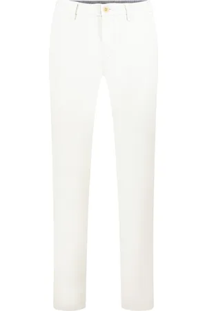 Atelier Gardeur Pantalon effen wit Savage