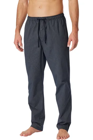 Schiesser Mix&Relax pyjamabroek lang gestreept blauw