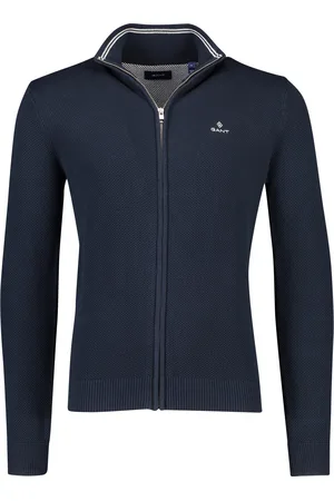 GANT Vest opstaande kraag navy