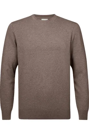 Profuomo Pullover ronde hals met zijde